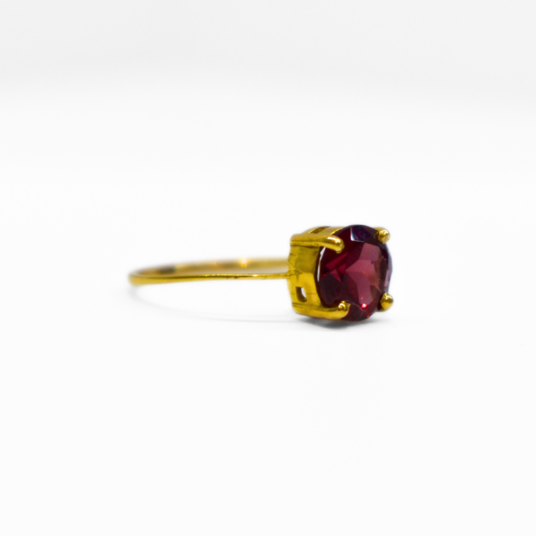 Picture of Round Garnet ColorPop Ring